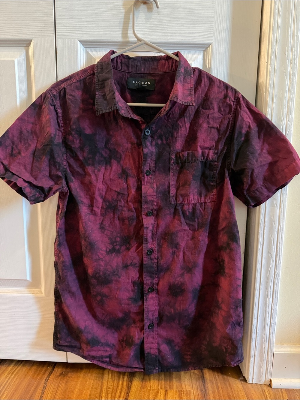 PacSun tie dye button down shirt